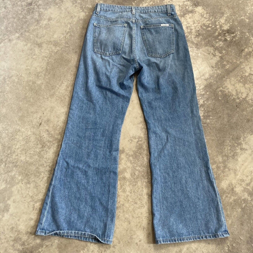 Eve Denim Womens‎ Size 27 The Jacqueline Flare Leg Cotton High Rise Jeans Blue - Picture 9 of 15